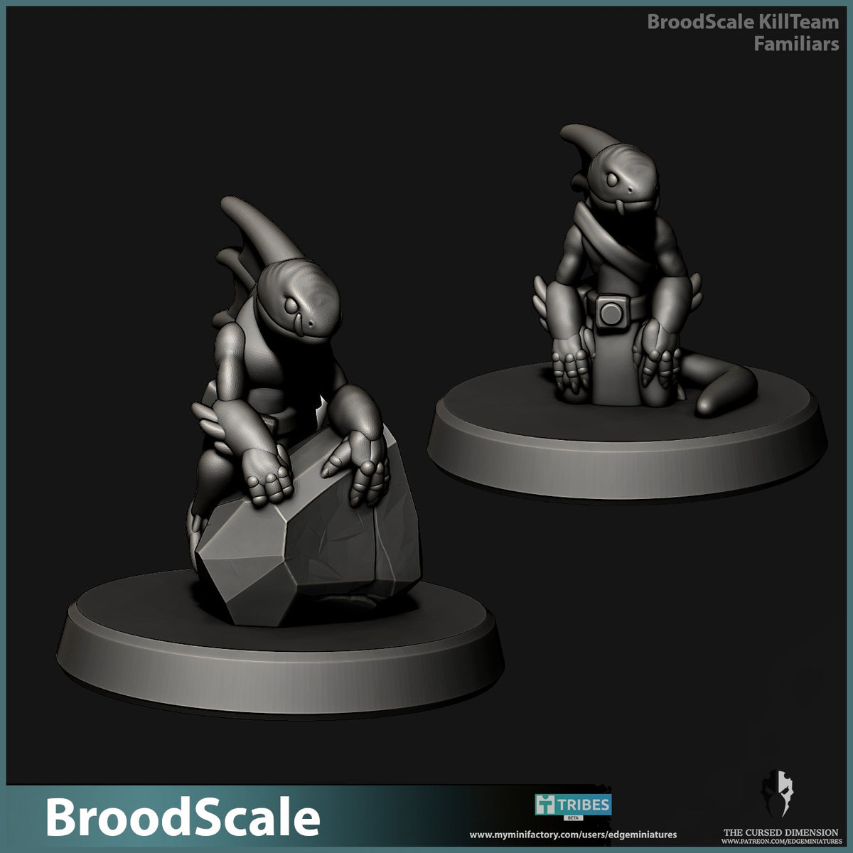 BroodScale Killteam by Edge Miniatures – the two Familiars