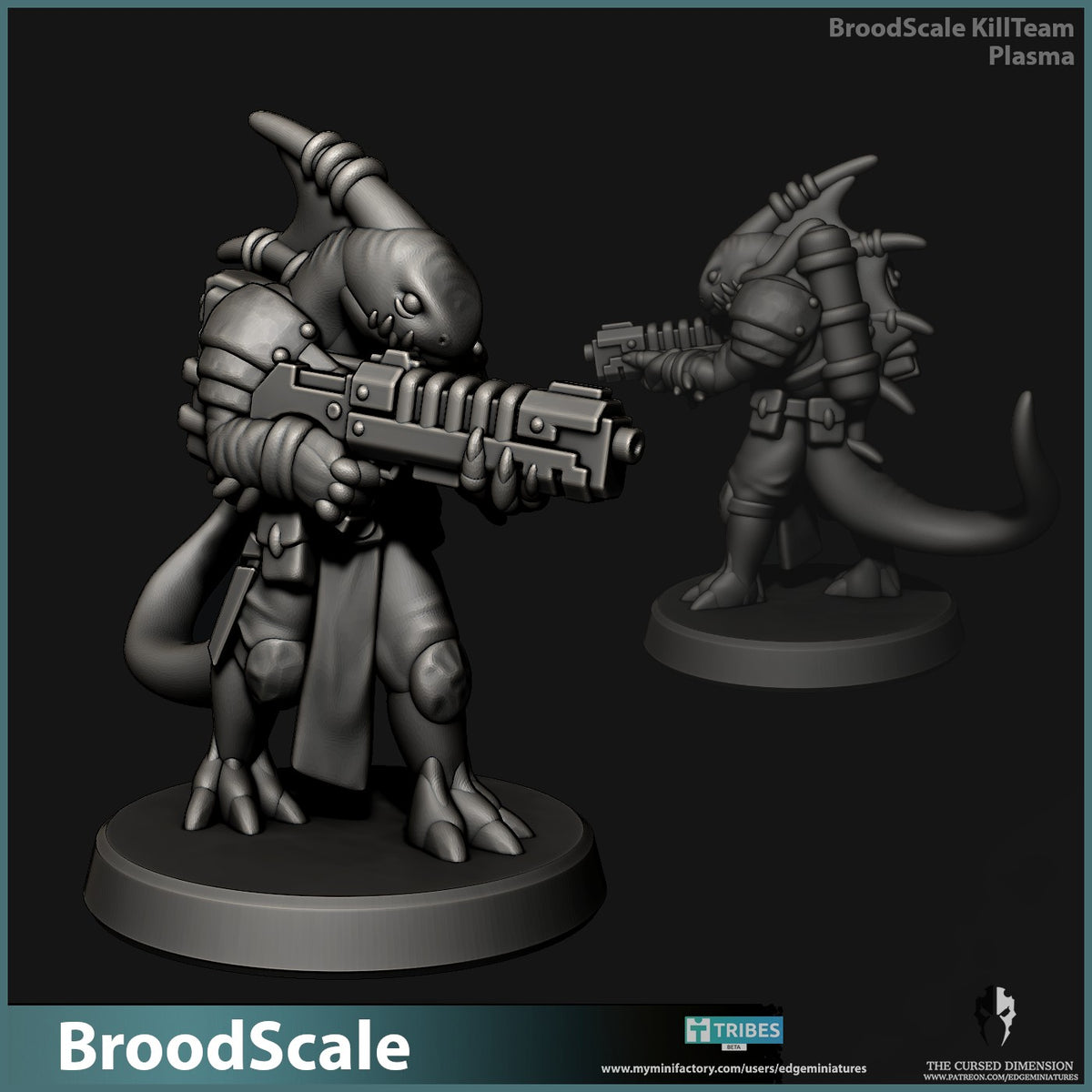 BroodScale Killteam by Edge Miniatures – the Plasma gunner