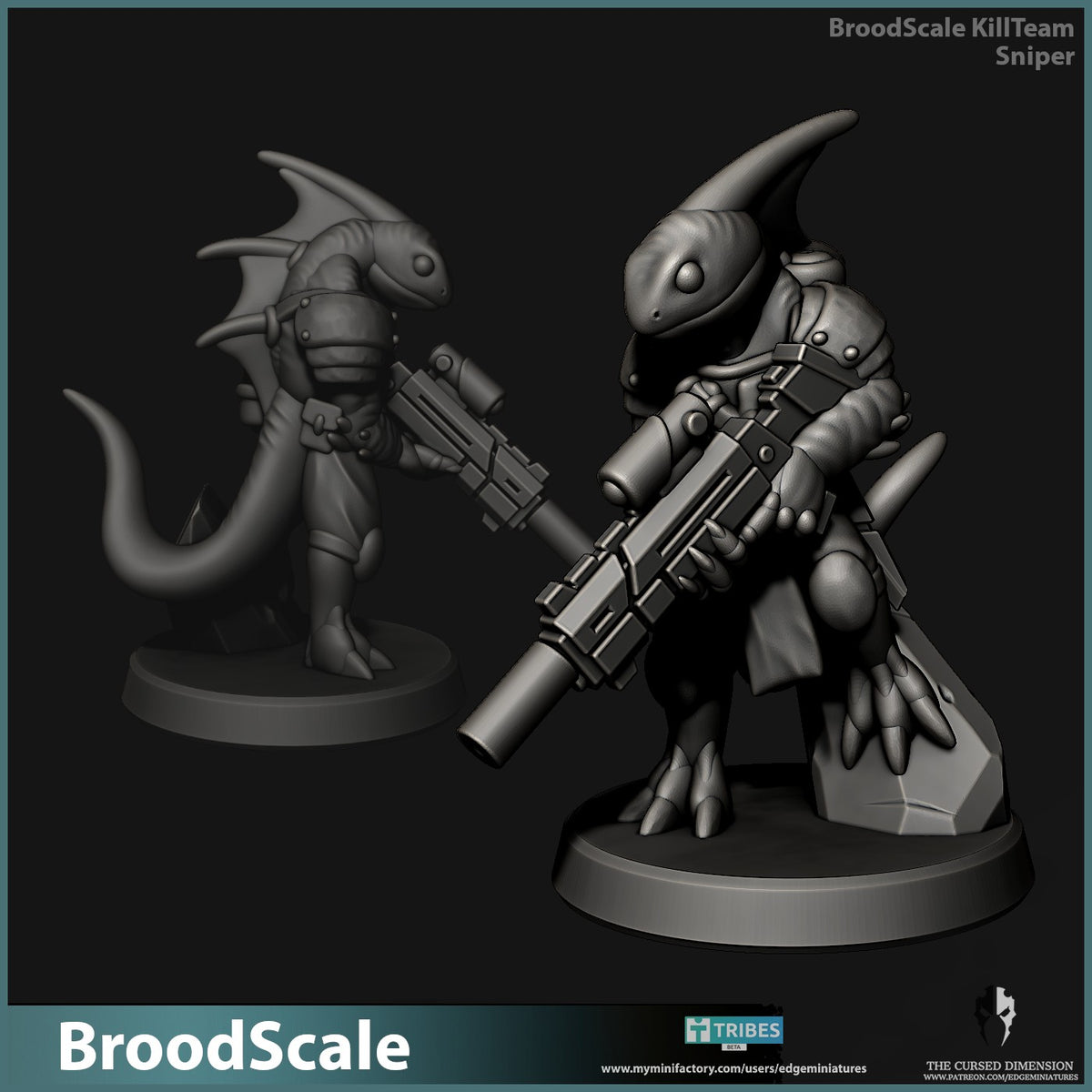 BroodScale Killteam by Edge Miniatures – the Sniper