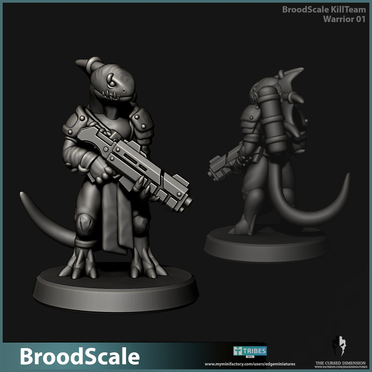 BroodScale Killteam by Edge Miniatures – Warrior 1