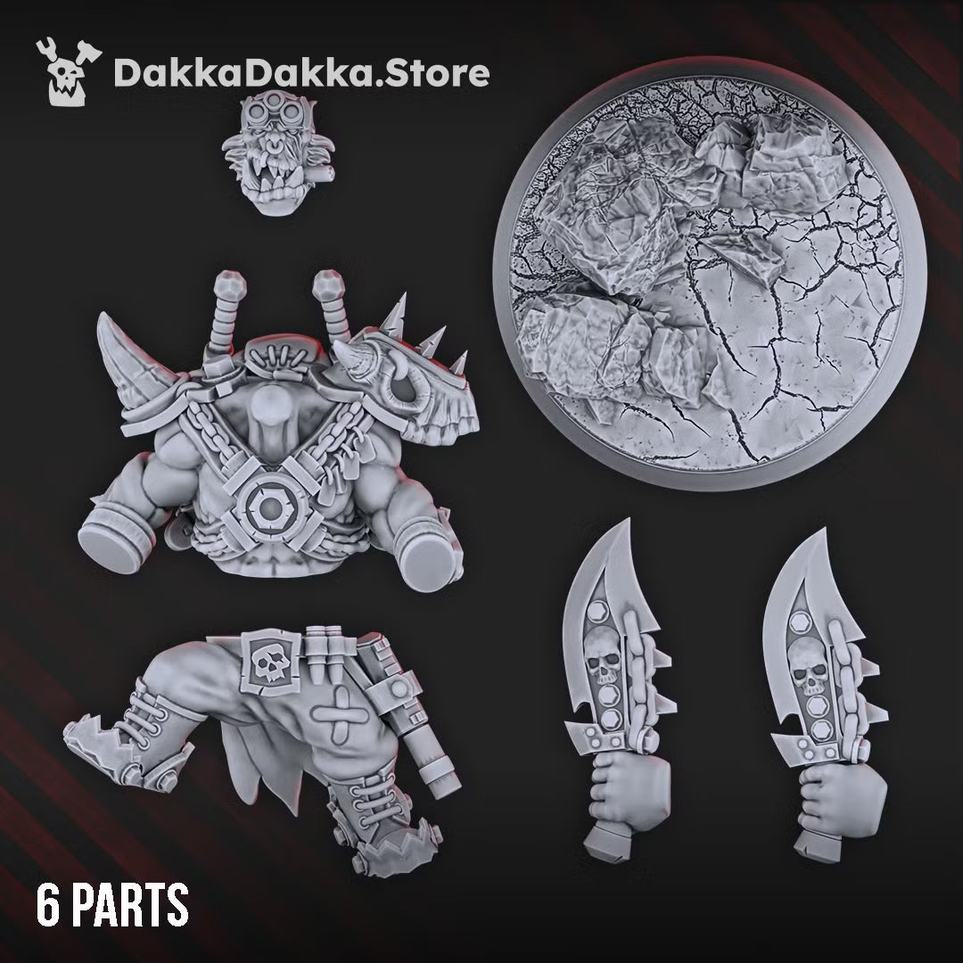 Boss Smirknife by DakkaDakka | Heroic Scale Resin Printed Miniature (46mm Tall)