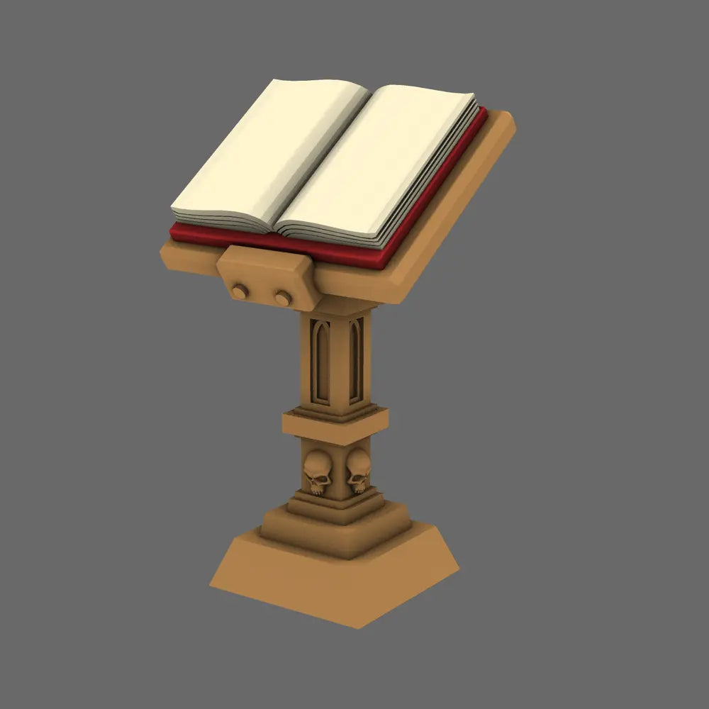 BWTF Scenics Library Lectern - Gothic Reading Stand Scatter Terrain for 28mm Models