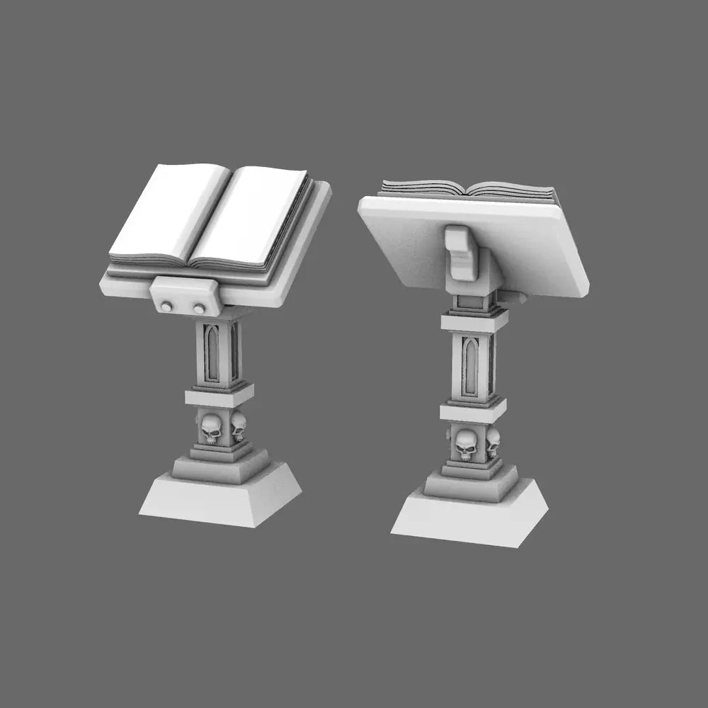 BWTF Scenics Library Lectern - Gothic Reading Stand Scatter Terrain for 28mm Models