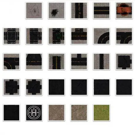 Digital Forge: Collision Course - Disaster Street Modular Terrain Tiles
