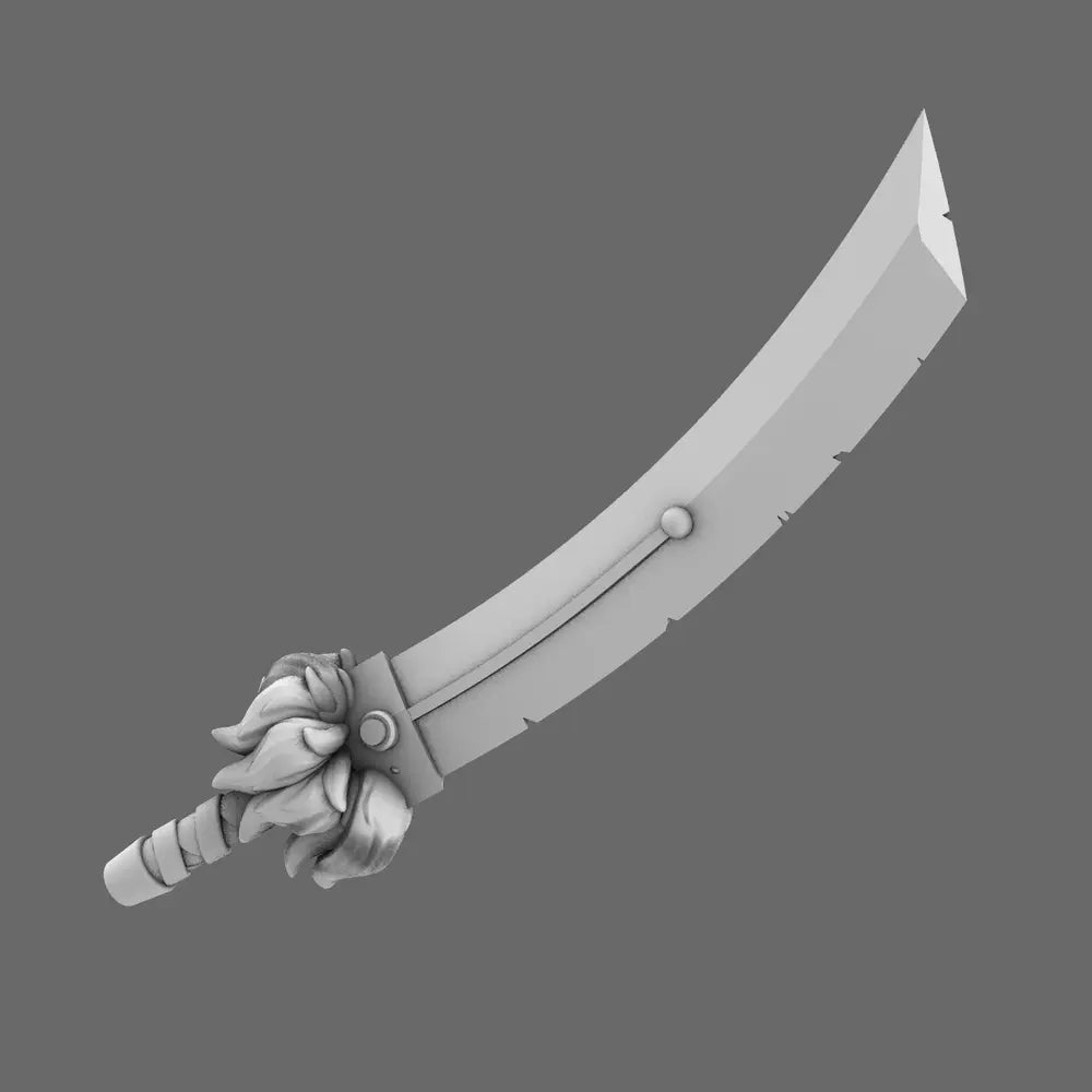 Cyber Samurai Demon Dog Sword NOHAND