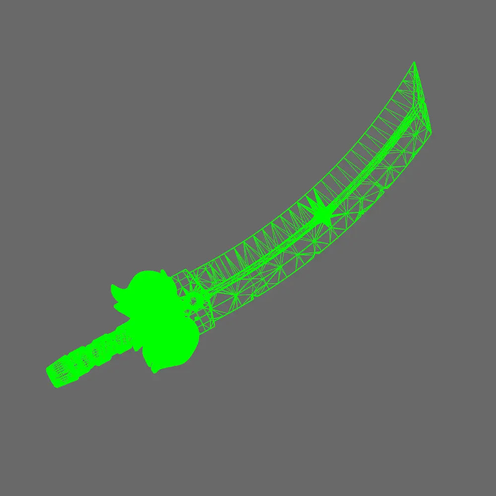 Cyber Samurai Demon Dog Sword NOHAND