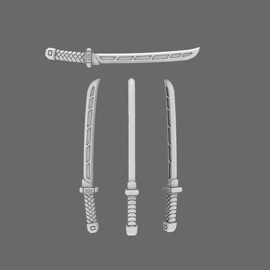 Cyber Samurai Techno Katana Type A NOHAND X 10