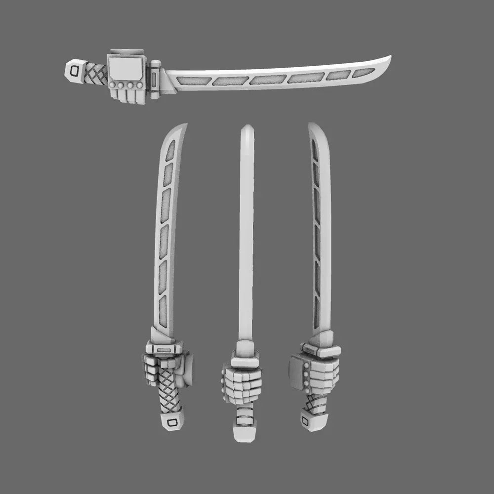 Cyber Samurai Techno Katana Type A RIGHT X 10
