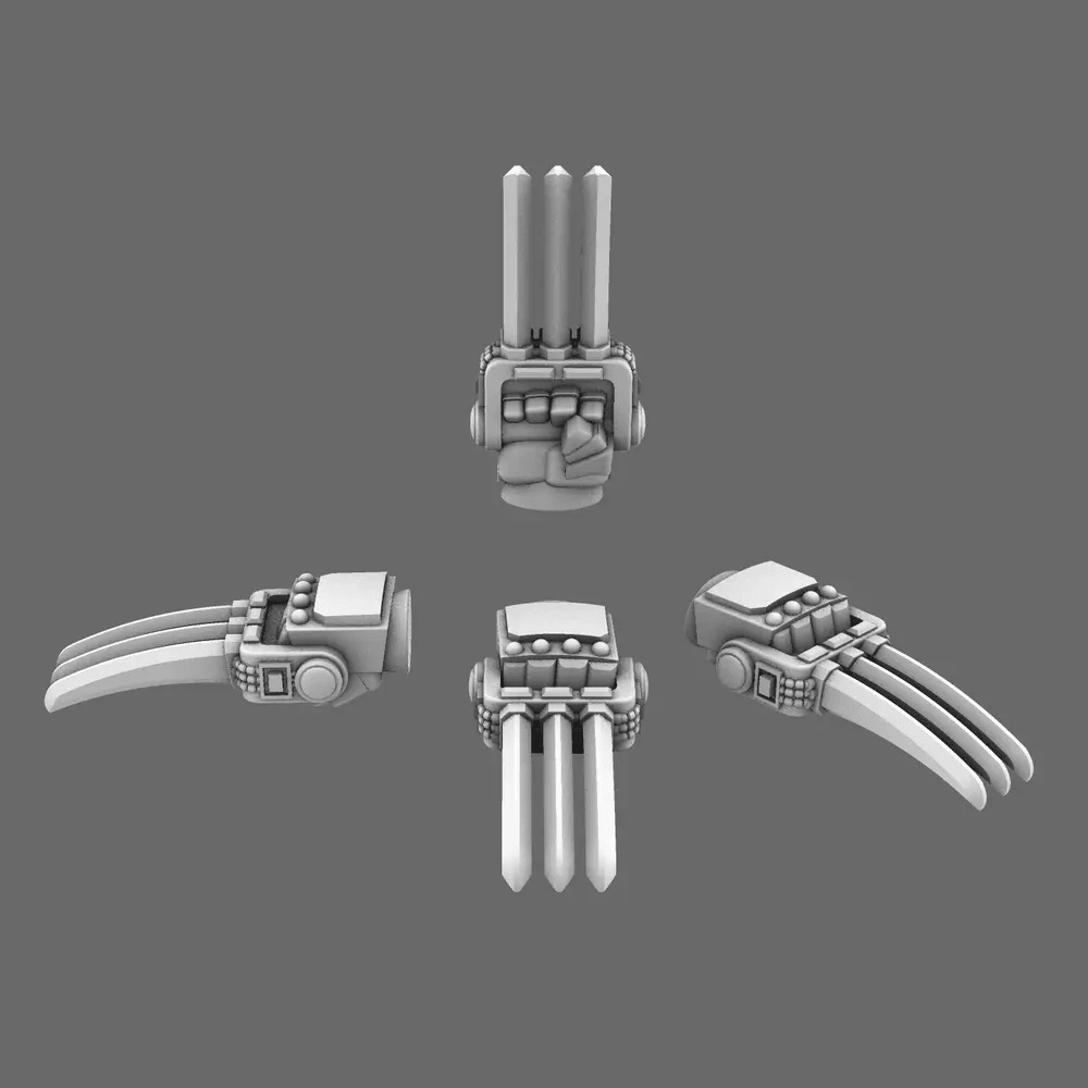 Cyber Samurai Tekko Melee Hand Weapons