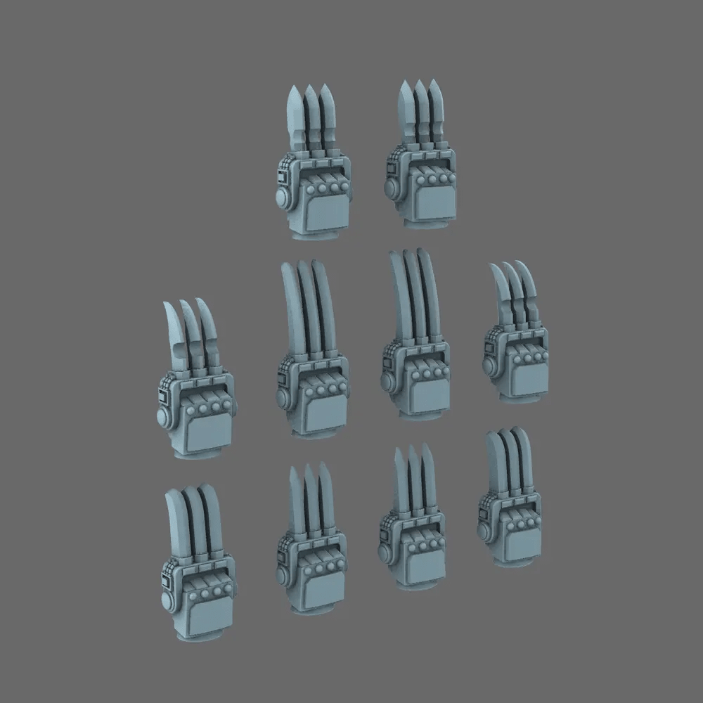Cyber Samurai Tekko Melee Hand Weapons
