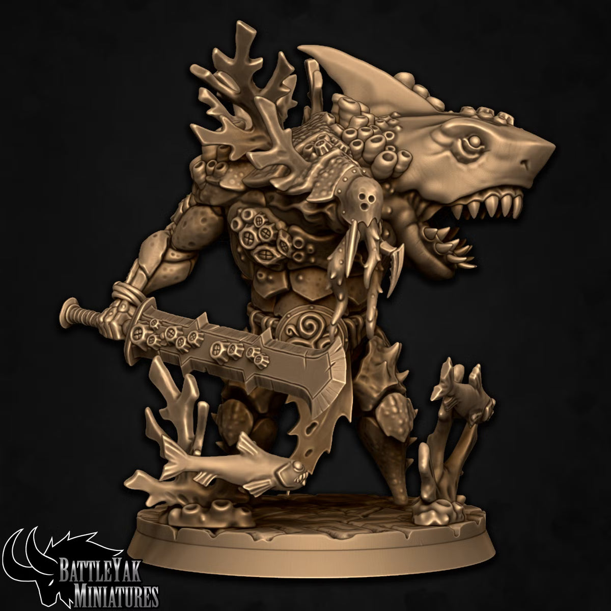 Byssjr Einherjar C by Battle Yak Miniatures | Heroic Scale Resin Printed Miniature (45mm Tall)