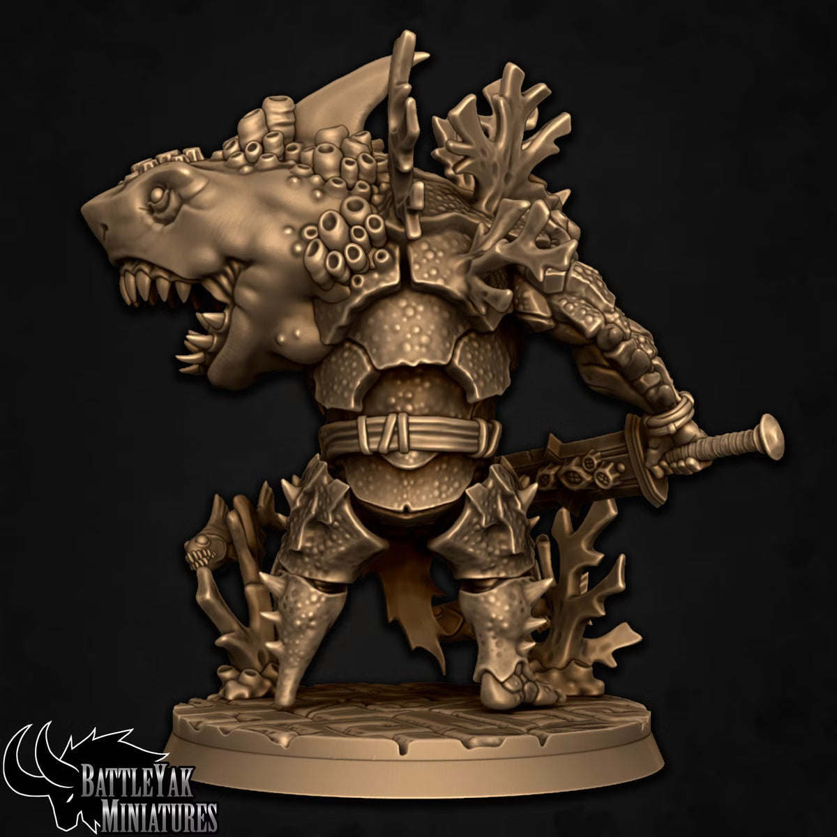 Byssjr Einherjar C by Battle Yak Miniatures | Heroic Scale Resin Printed Miniature (45mm Tall)