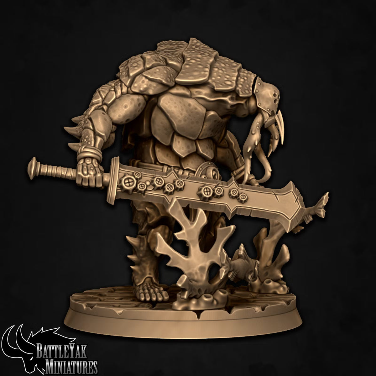 Byssjr Einherjar C by Battle Yak Miniatures | Heroic Scale Resin Printed Miniature (45mm Tall)