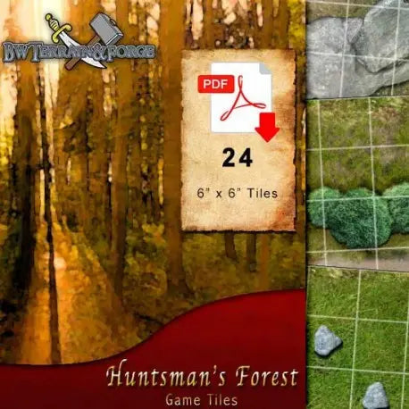 Digital Forge: Huntsman's Forest - Forest Themed Modular Terrain Tiles