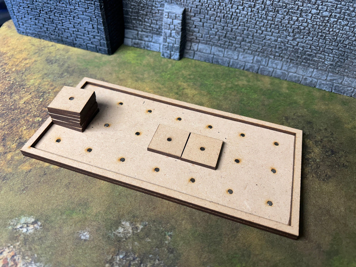 Pre-Magnetized Movement Trays with Bases 40x60mm