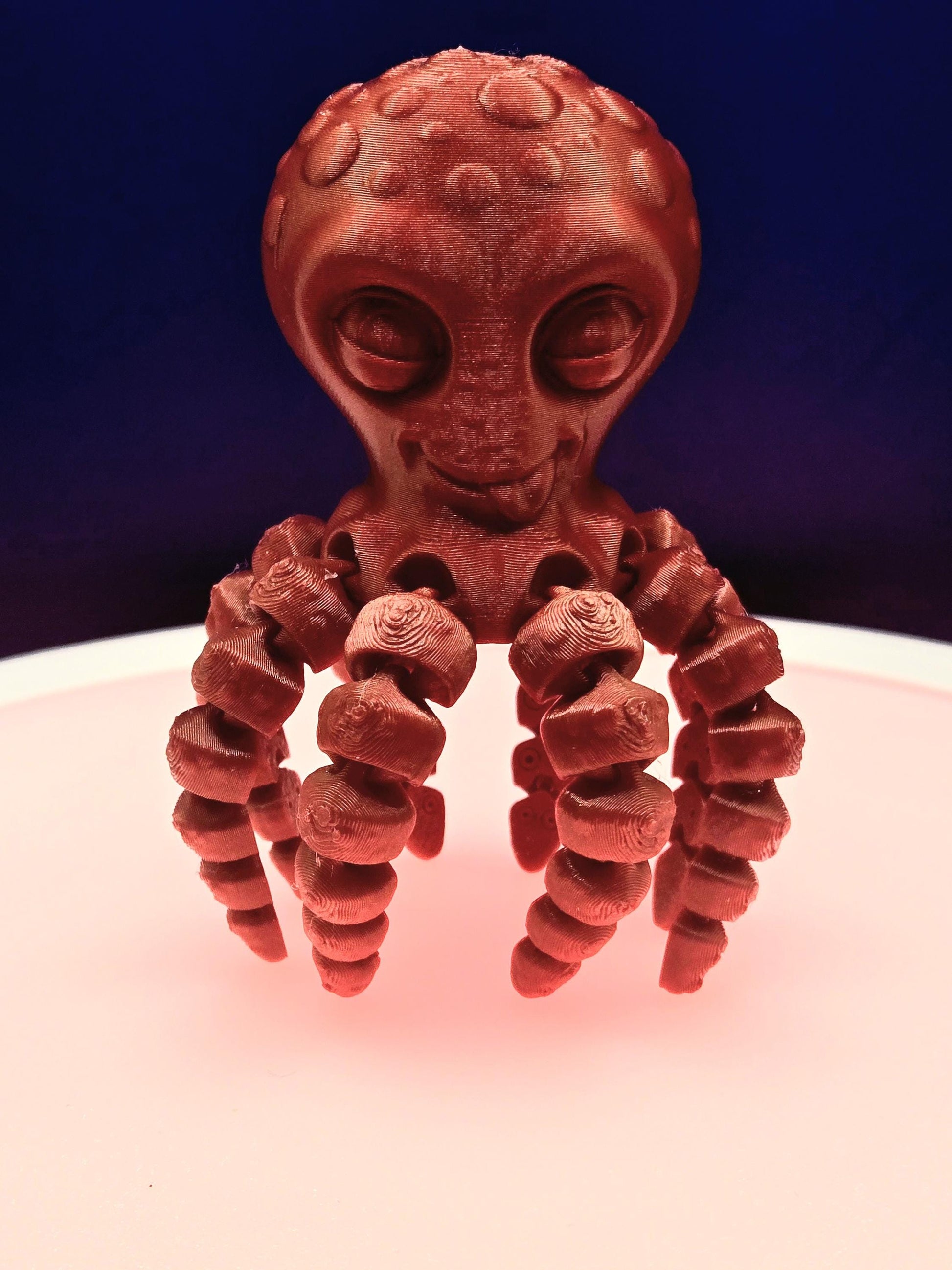 Octopie the Playful Octopus, by BendyBuddies 3D Printed, 4 Color PLA, articulated octopus, fidget, toy