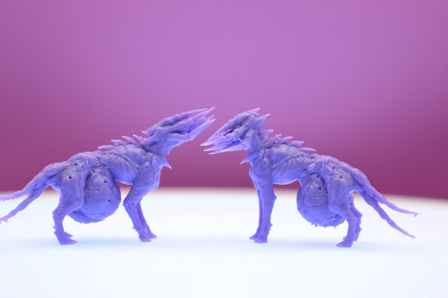 Unholy Infested Hounds by Papikels Miniature, Double Miniature, 32mm Scale, War Gaming, Proxy for Trench Crusade