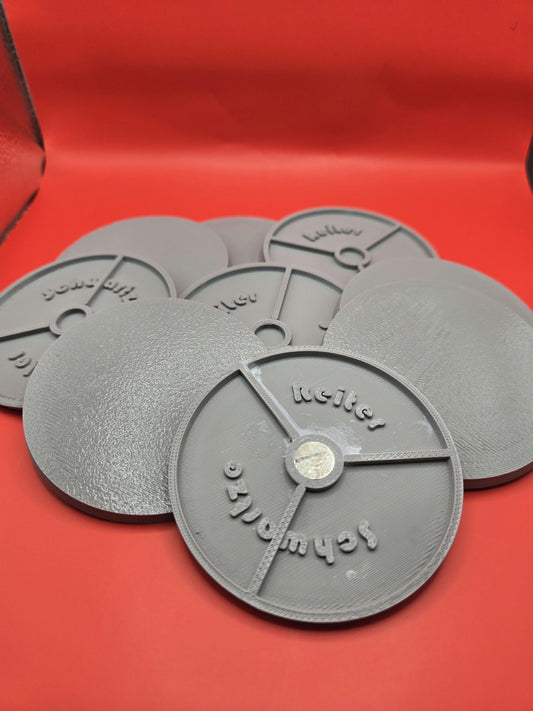 70mm round magnetic bases for tabletop miniatures, war gaming, Warhammer, Age of Sigmar, Gundam and DnD