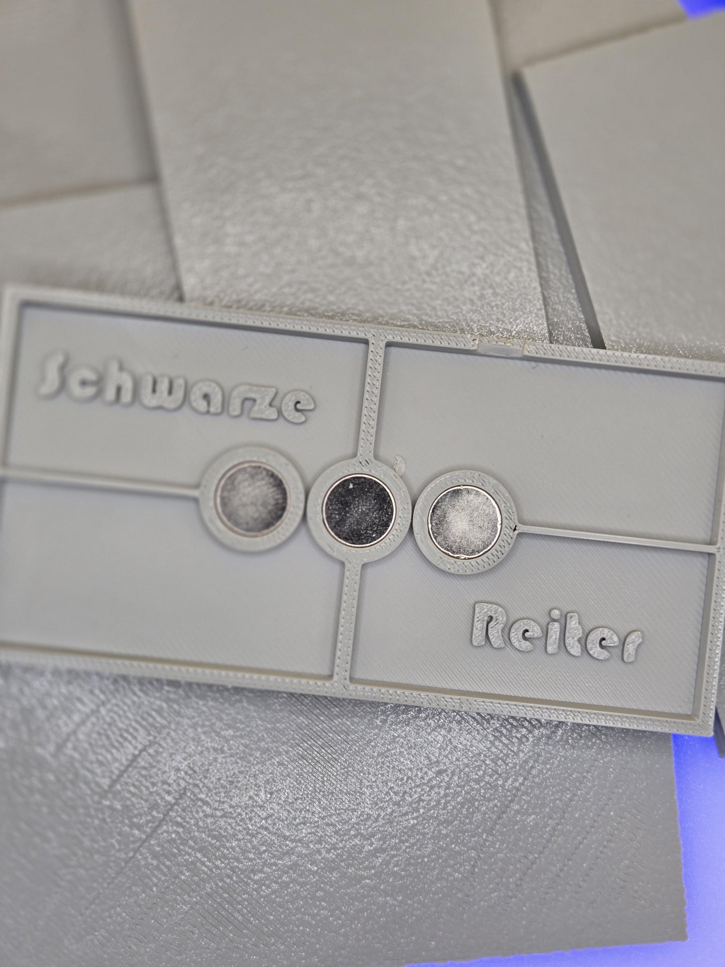 100mm x 50mm Magnetic Rectangle Bases for Miniatures, STL Printed Bases, Mini Bases, Magnetic, PLA Bases, 2mm bracing