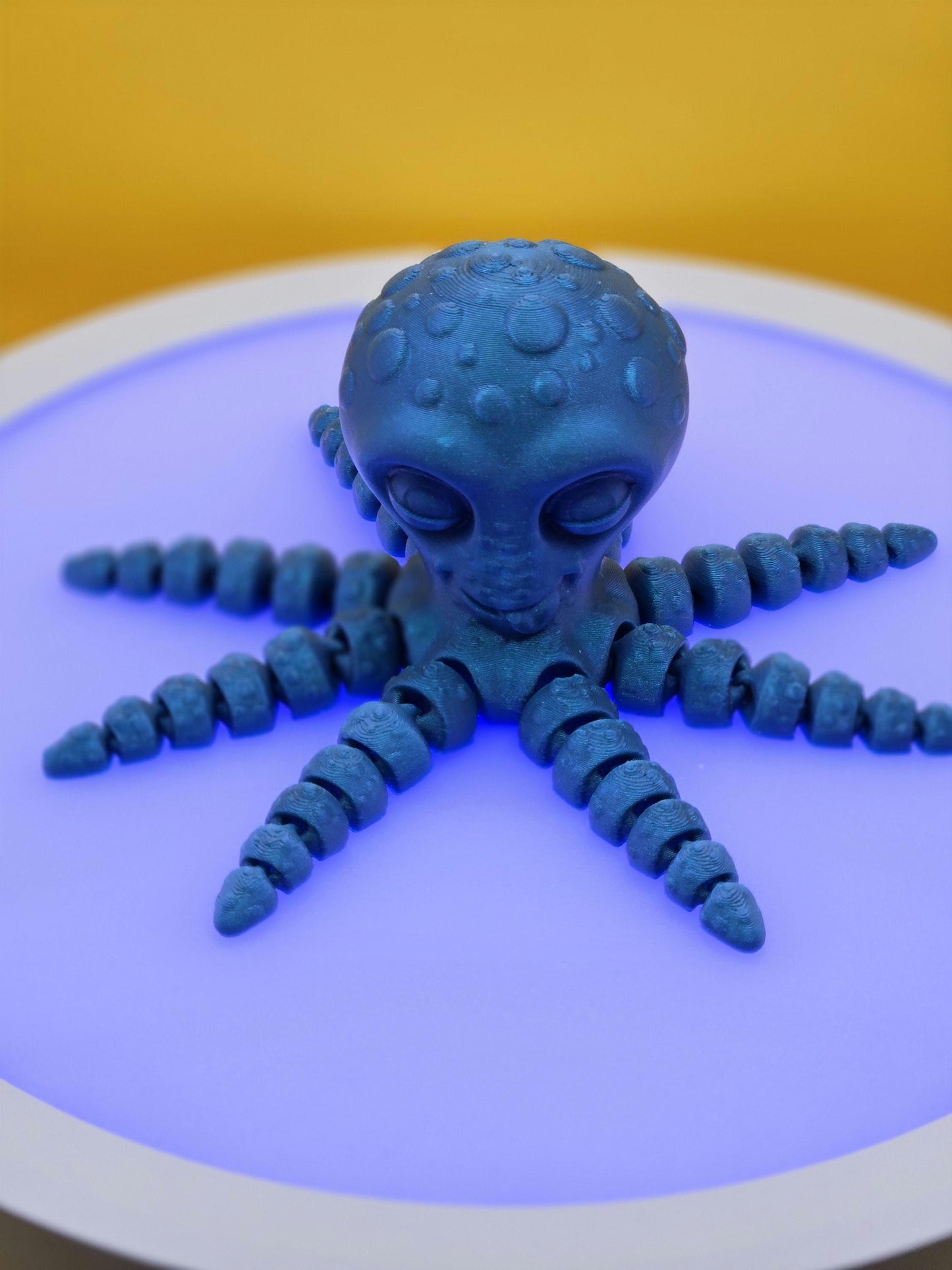 Octopie the Playful Octopus, by BendyBuddies 3D Printed, 4 Color PLA, articulated octopus, fidget, toy