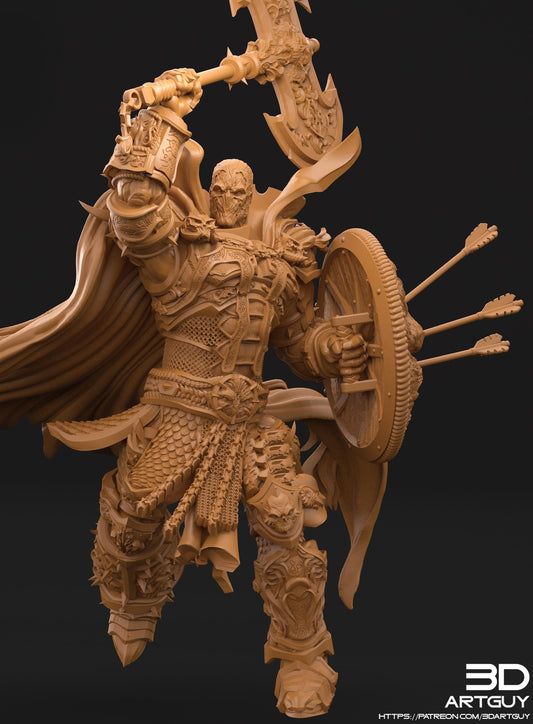 Hell Baron by 3DArtGuy 32mm scale, 50mm tall, Miniature War Gaming Figure, Grim Dark, Proxy, DnD, Comics, Spawn