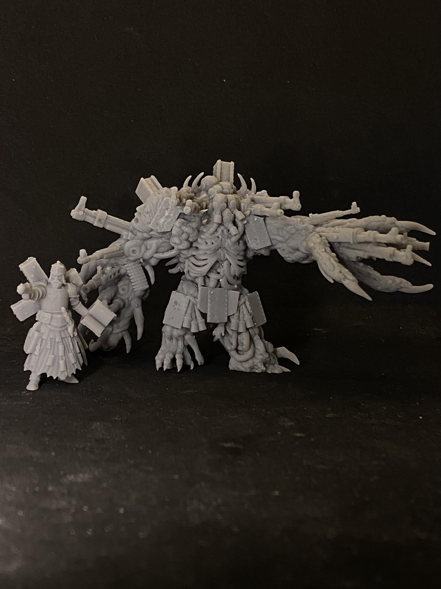 MALIGNANT AMALGAM by Papsikels Miniature, 80mm Miniature, 32mm Scale, War Gaming, Proxy for Trench Crusade, Table top gaming, Black Grail