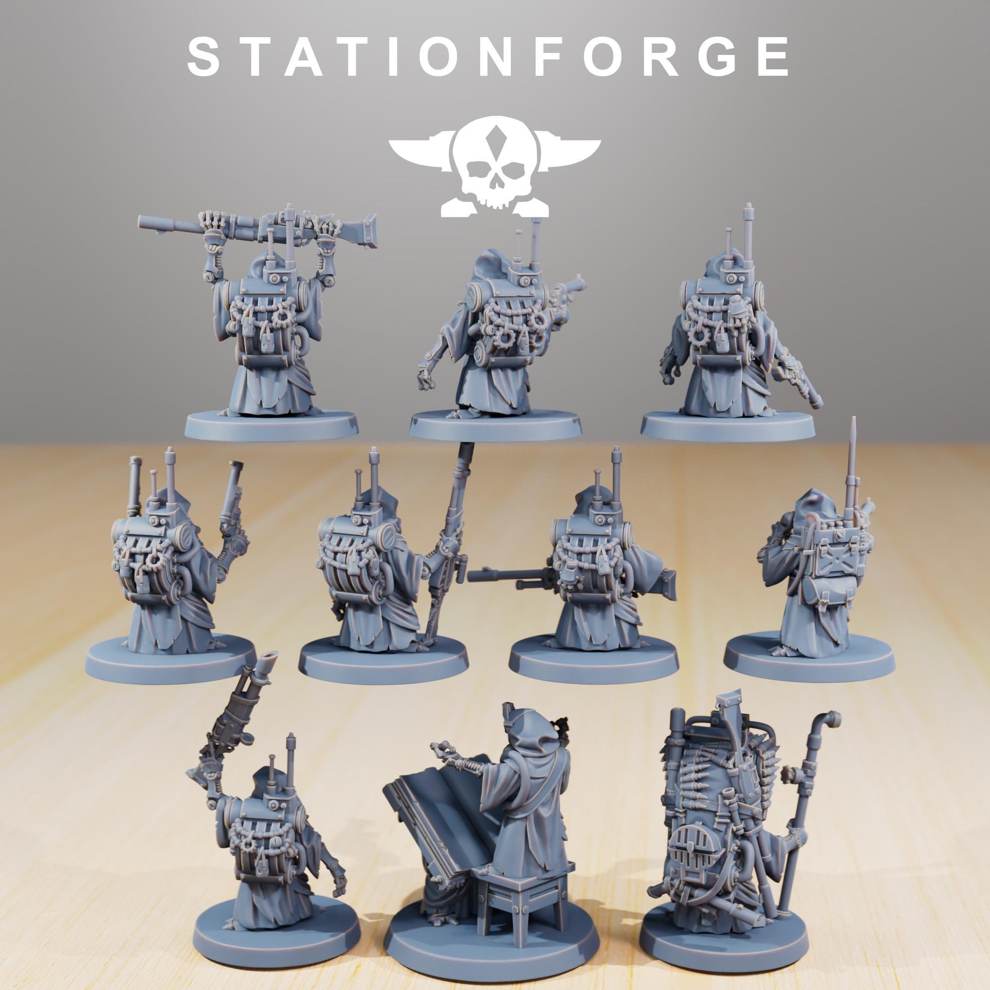 Scavenger Junkard by Station Forge 28mm Heroic Scale Miniature, 28mm tall, 10 Units, Proxy, Grimdark, Sci-Fi, OPR
