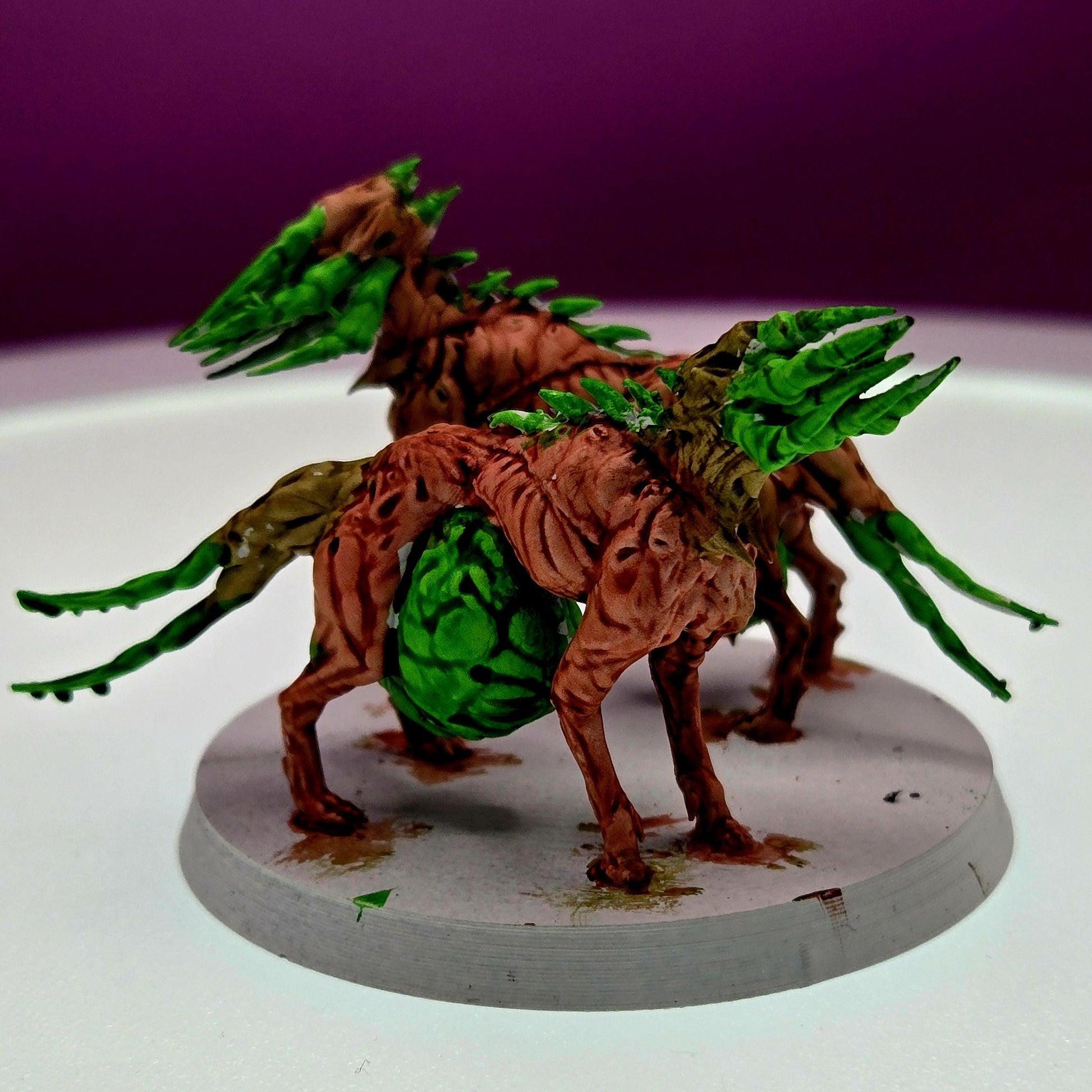 Unholy Infested Hounds by Papikels Miniature, Double Miniature, 32mm Scale, War Gaming, Proxy for Trench Crusade