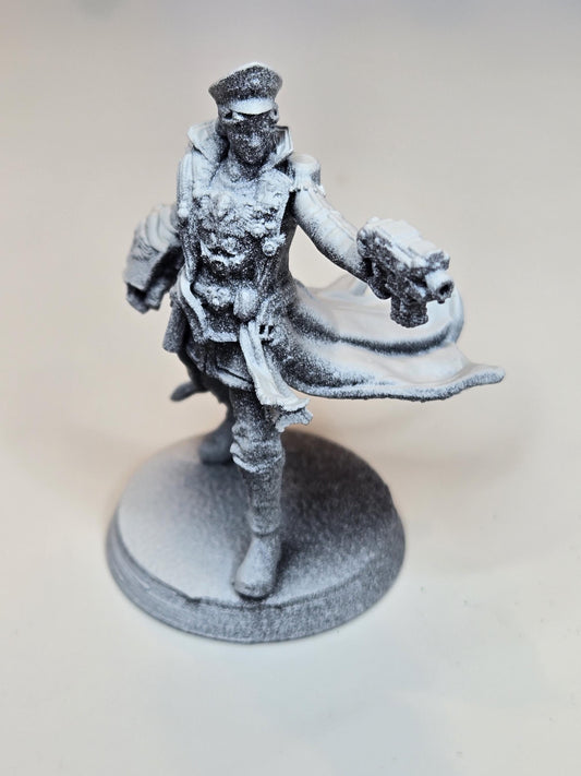 Female Officer by 3DArtGuy 32mm scale, 32mm tall, Miniature War Gaming Figure, Grim Dark, Proxy, DnD, Commissar, Guard