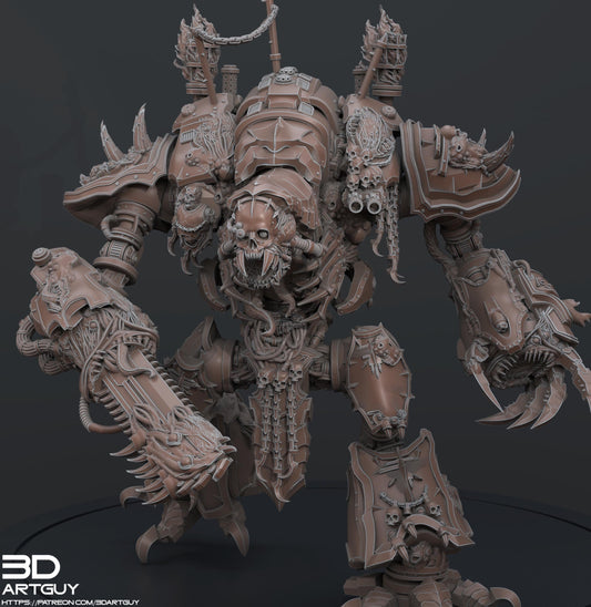 Corrupted Knight by 3DArtGuy 32mm scale, 50, 100, 185mm, Miniature War Gaming Figure