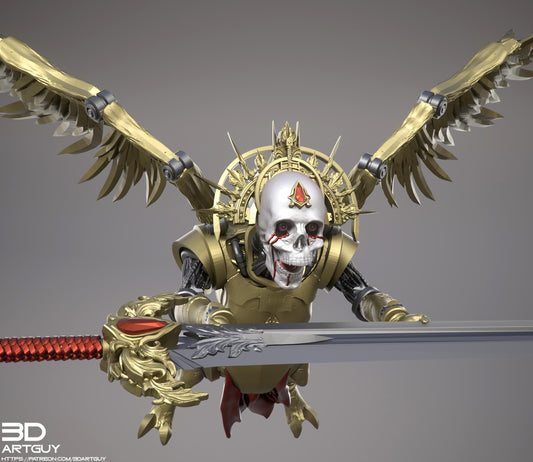 Blood Host Blood Cherub by 3DArtGuy 32mm scale, 50mm or 100mm, Miniature War Gaming Figure, Grim Dark, Proxy, Cherub