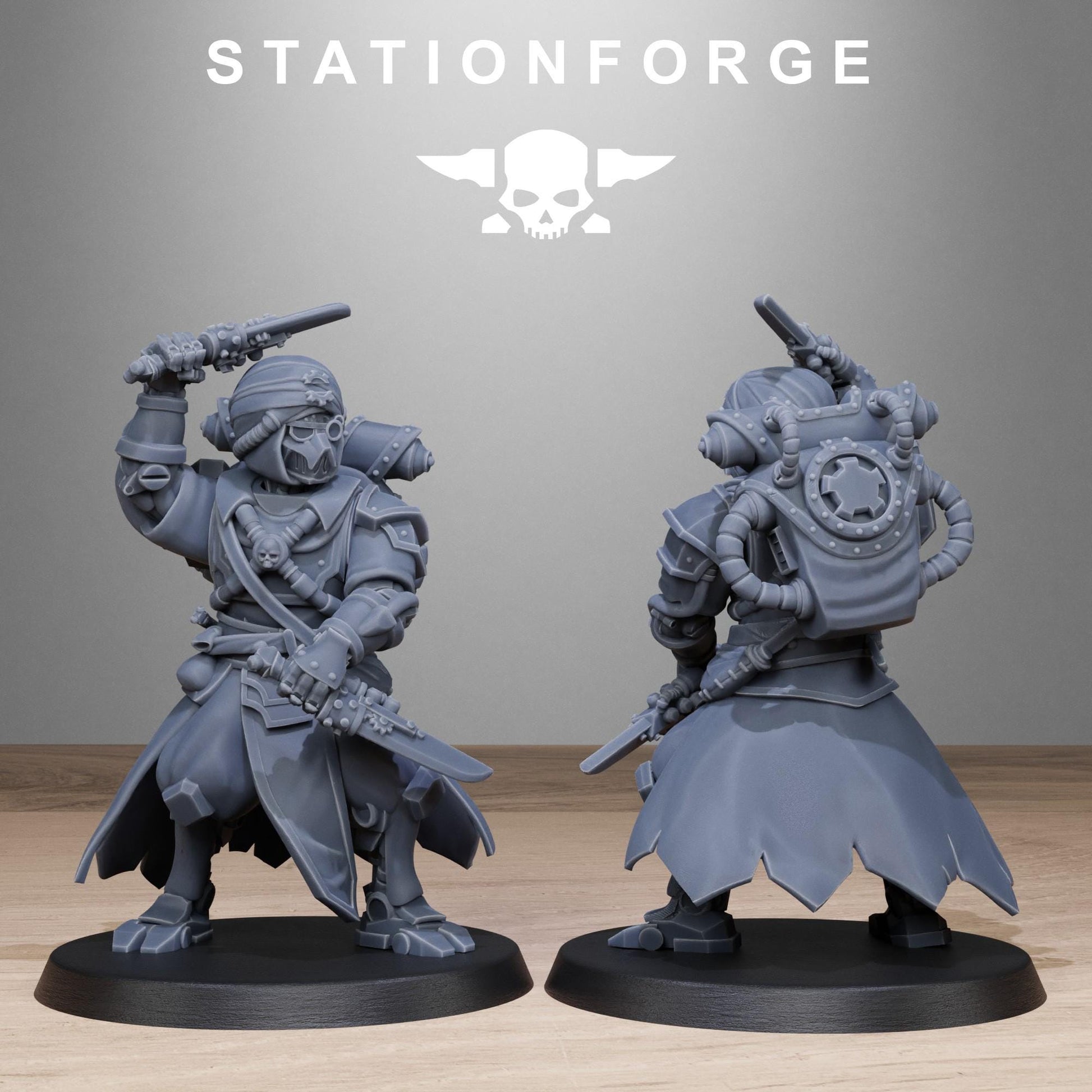 Scavanger Scorchers by Station Forge 28mm Heroic Scale Miniature, 32mm tall, 10 Units, Proxy, Grimdark, Sci-Fi, OPR, Guard, Chaos