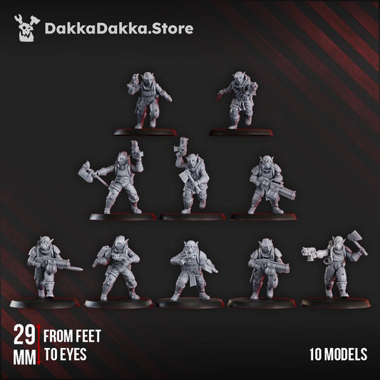 Ork Grotz 10 Man Team