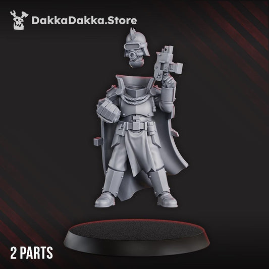 Maverick Cultists Commander by DakkaDakka 28mm Heroic Scale Miniature, 30mm tall, Proxy, Warcells, Sci-Fi, OPR, Trench Crusade