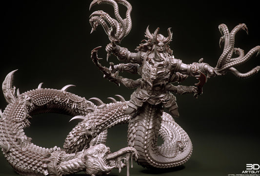 Giant Snake by 3DArtGuy 32mm scale, 50mm or 100mm, Miniature War Gaming Figure