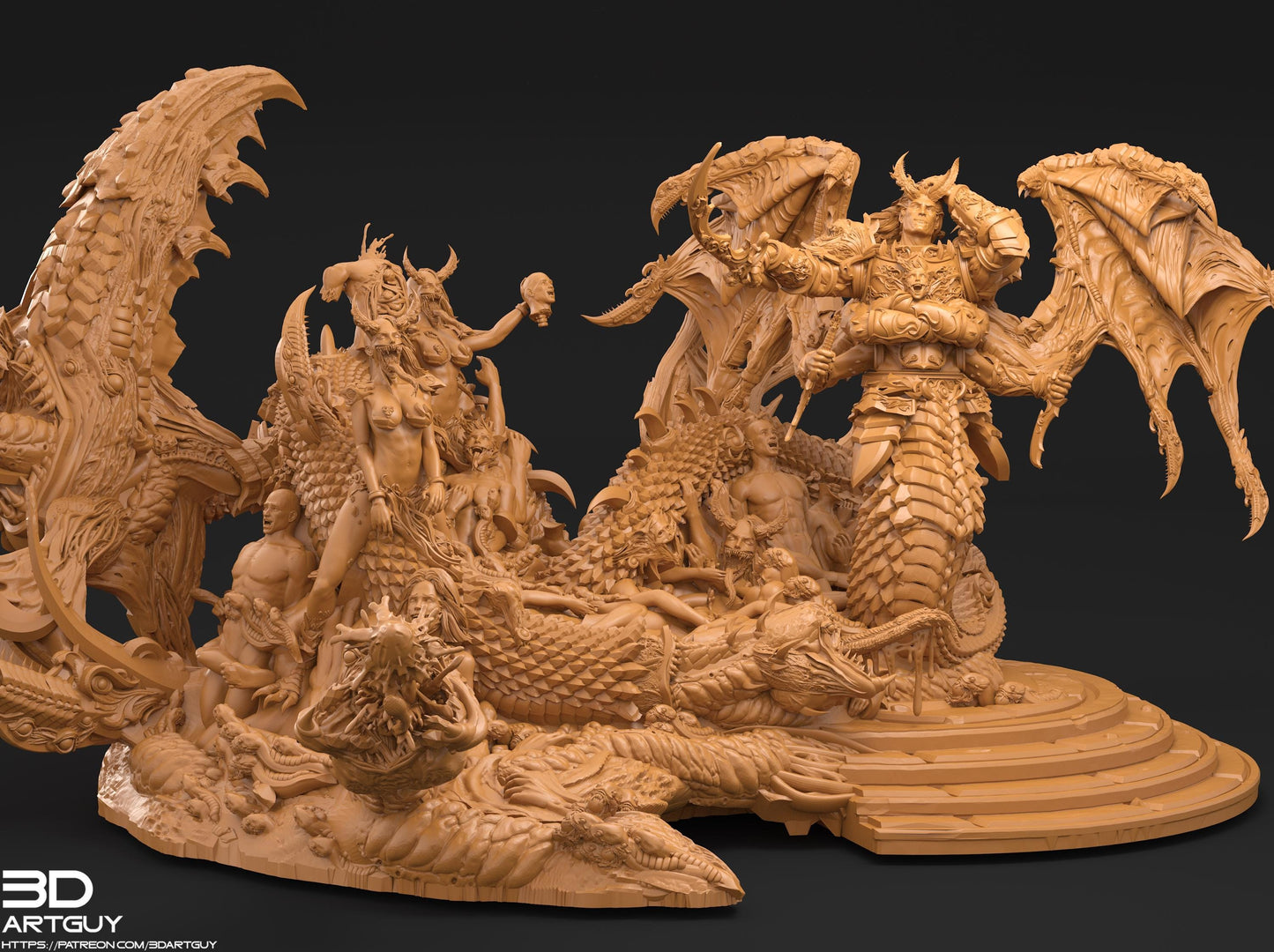 Giant Snake by 3DArtGuy 32mm scale, 50mm or 100mm, Miniature War Gaming Figure