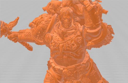 Frost Warrior by 3DArtGuy 32mm scale, 50mm, Miniature War Gaming Figure