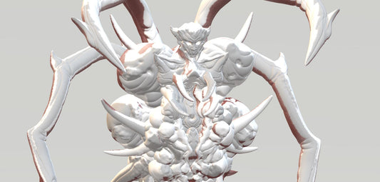 Necromorph Guardian by Papsikels Miniature, 32mm Heroic Scale, War Gaming, Proxy for Dead Space, Aliens vs Humans, Sci-fi