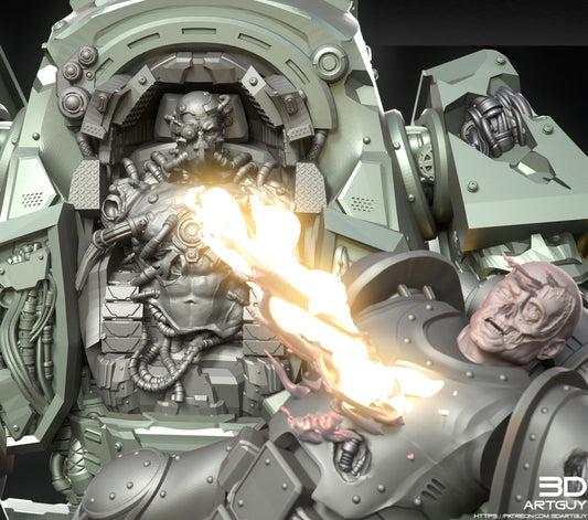 Venerable One by 3DArtGuy 32mm scale, 50mm or 100mm, Miniature War Gaming Figure
