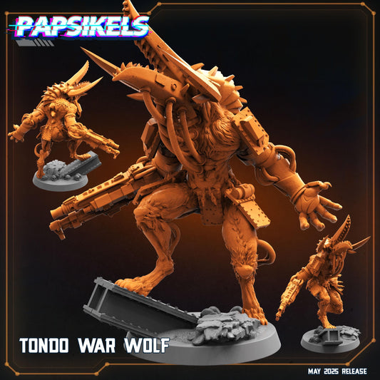 Tondo War Wolf by Papsikels Miniature, 55mm Miniature, 32mm Heroic Scale, War Gaming, Proxy, Trench Crusade, Tabletop gaming