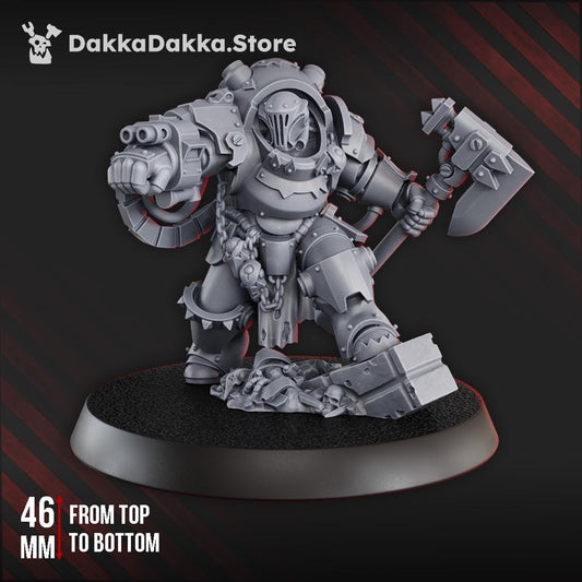 Terminator armored space marine proxy for Warhammer 40K