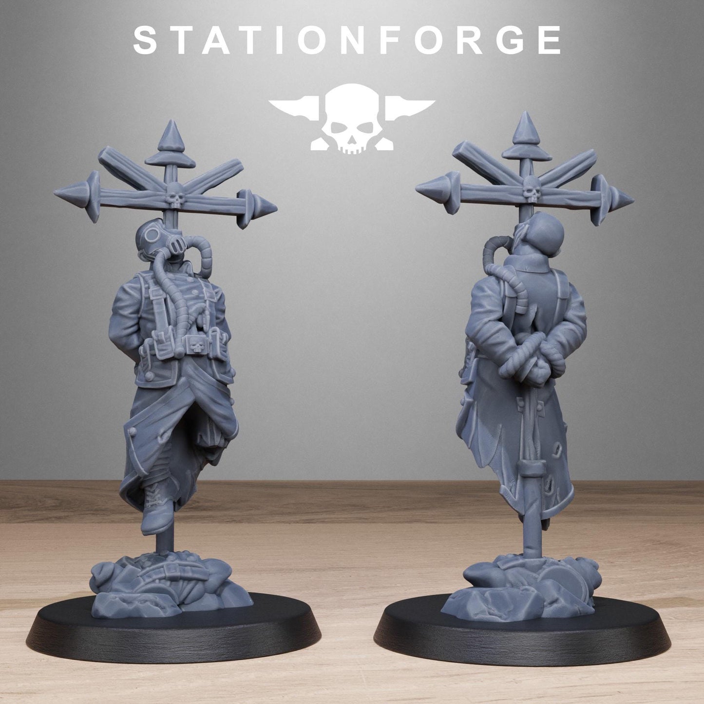 GrimGuard Objective Markers by Station Forge 28mm Heroic Scale Miniature, 10 Markers, Proxy, Grimdark, Sci-Fi, OPR, Trench Crusade