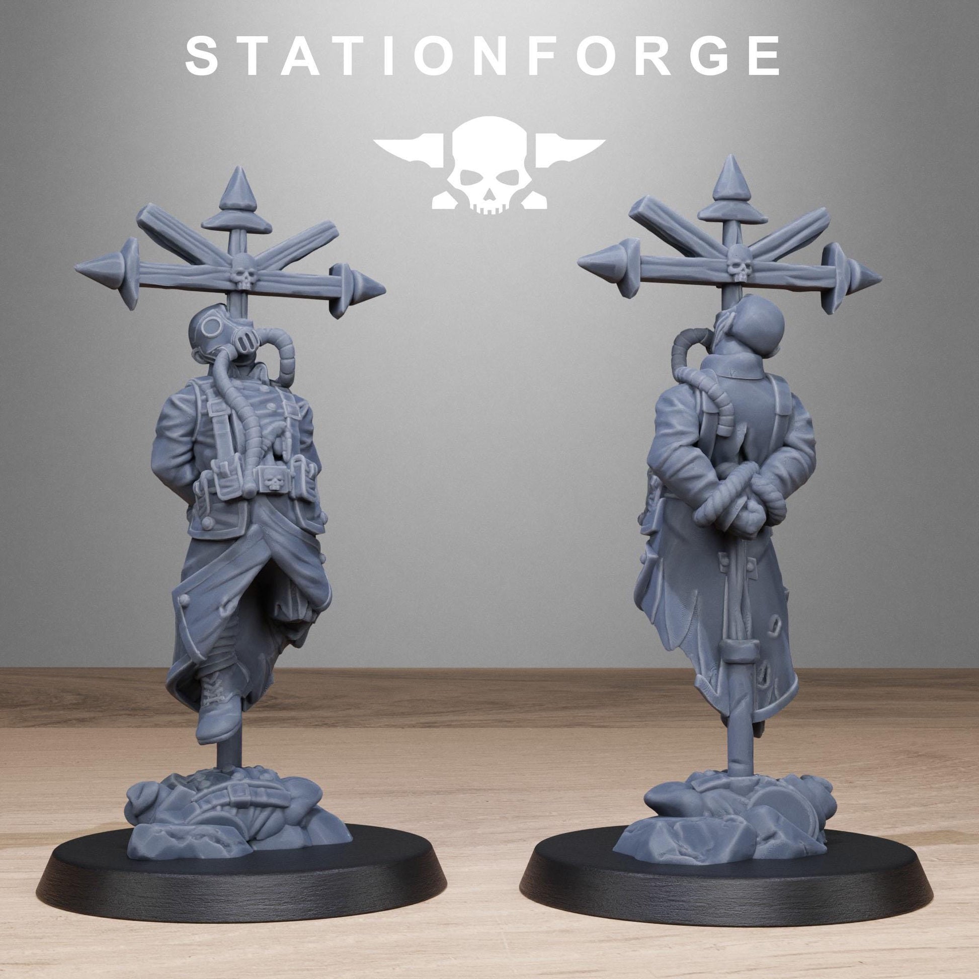 GrimGuard Objective Markers by Station Forge 28mm Heroic Scale Miniature, 10 Markers, Proxy, Grimdark, Sci-Fi, OPR, Trench Crusade