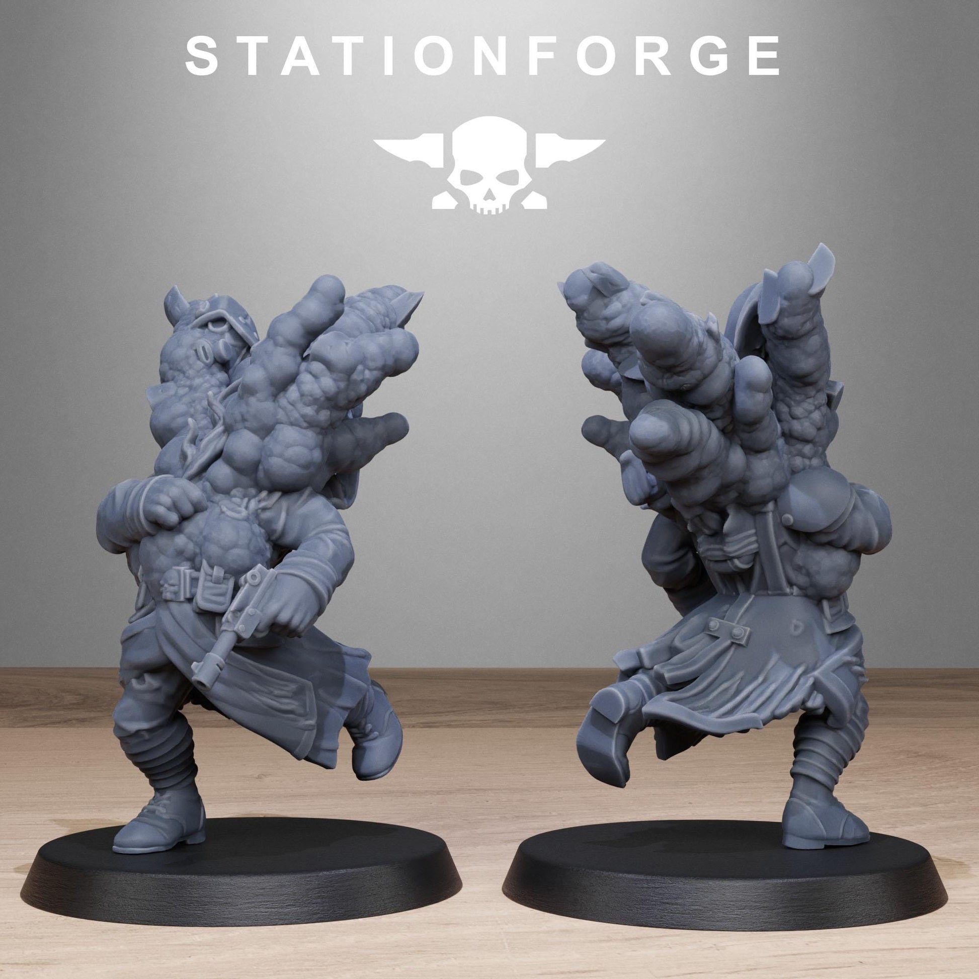 GrimGuard Objective Markers by Station Forge 28mm Heroic Scale Miniature, 10 Markers, Proxy, Grimdark, Sci-Fi, OPR, Trench Crusade