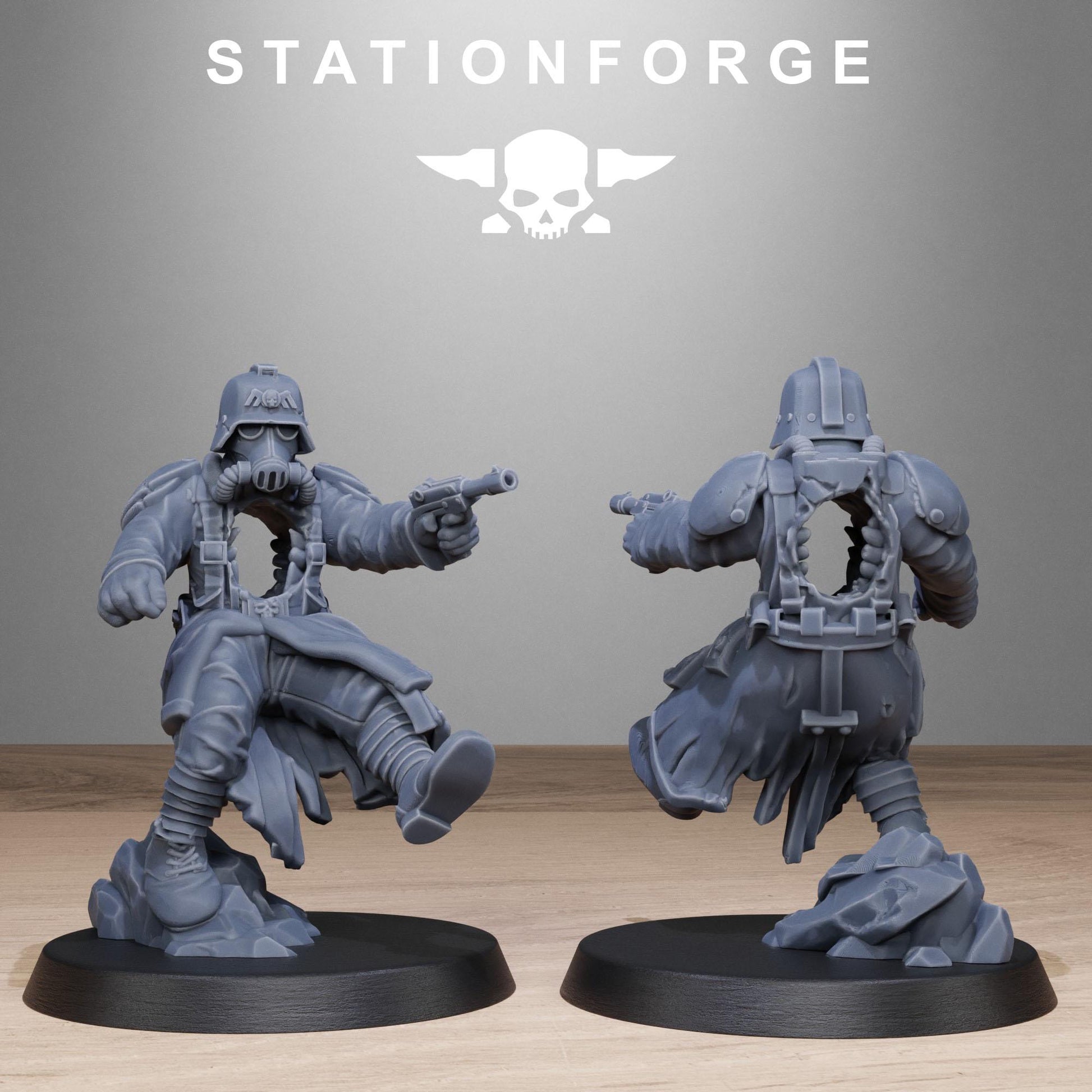 GrimGuard Objective Markers by Station Forge 28mm Heroic Scale Miniature, 10 Markers, Proxy, Grimdark, Sci-Fi, OPR, Trench Crusade
