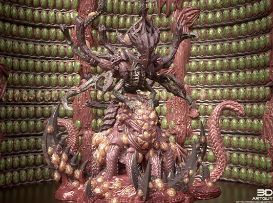 Matriarch (Birthing) by 3DArtGuy 32mm scale, 50mm or 100mm, Miniature War Gaming Figure