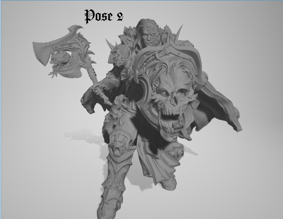 Chaos Knight by 3DArtGuy 32mm scale, 50mm, Miniature War Gaming Figure, Grim Dark, Proxy, Fantasy, Old World