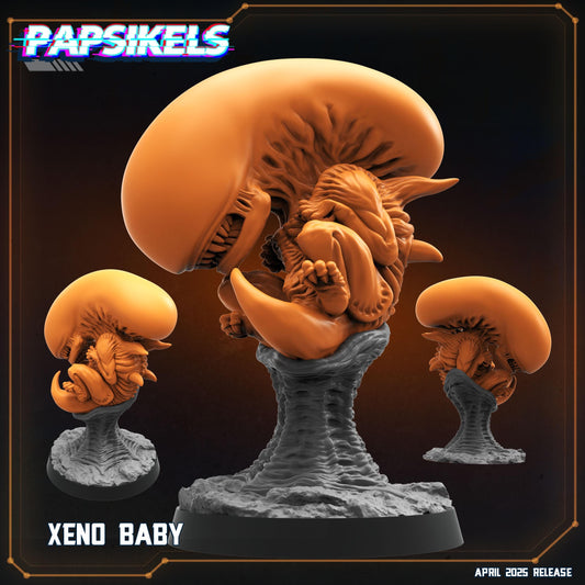 Xeno Baby by Papsikels Miniature, 4 Sizes, 32mm Heroic Scale, War Gaming, Proxy, Aliens, Alien, Xenomorph, Table Top