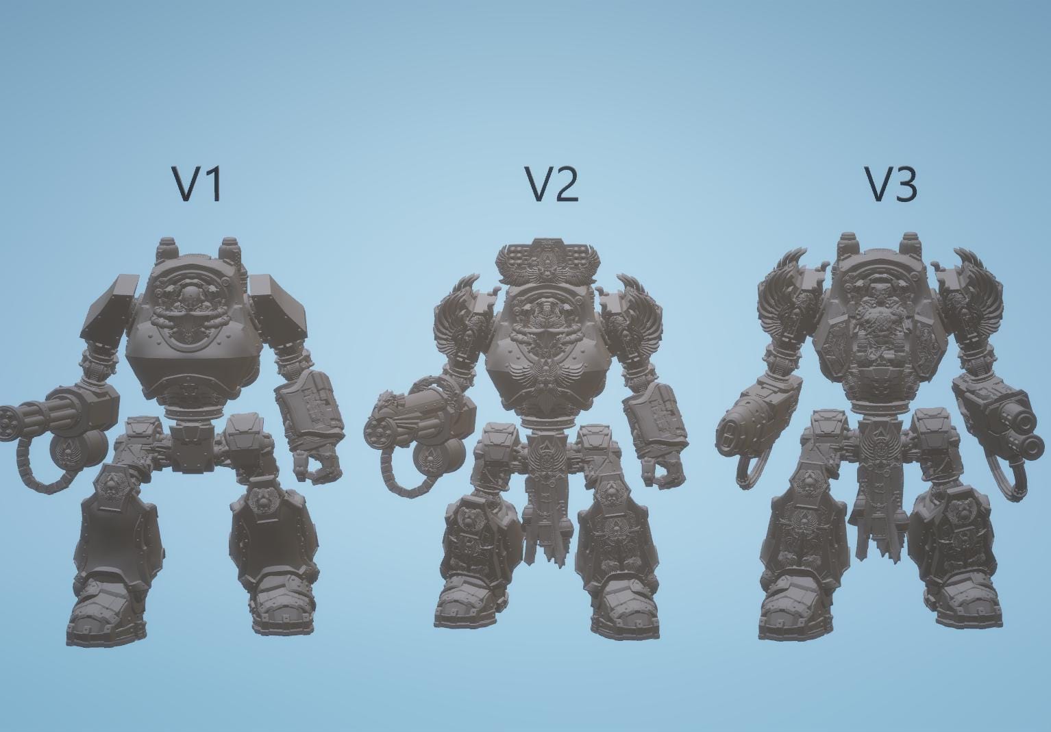 Venerable One by 3DArtGuy 32mm scale, 50mm or 100mm, Miniature War Gaming Figure