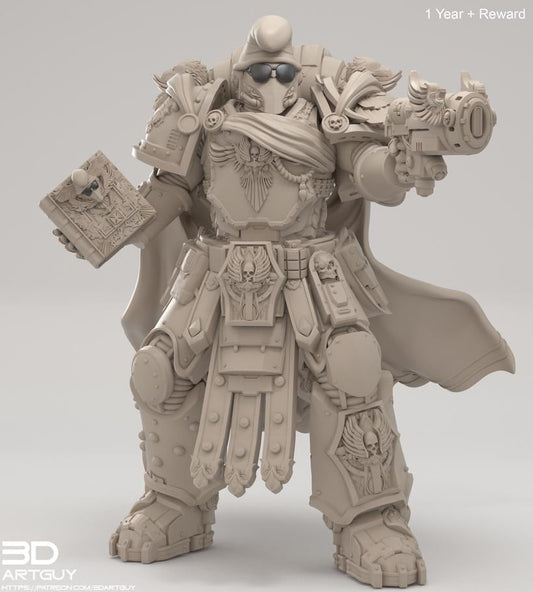Space Smurf by 3DArtGuy 32mm scale, 50mm or 100mm, Miniature War Gaming Figure, Grim Dark, Proxy, Ultra, Marine, Smurf, XIII